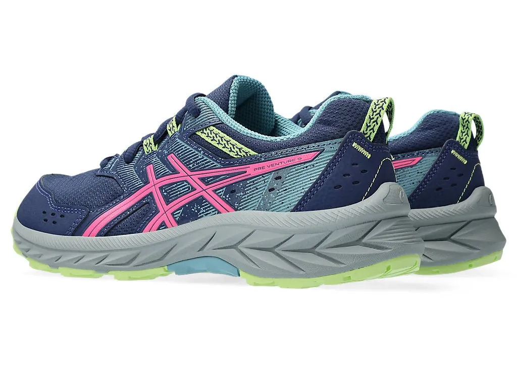 ASICS JUNIOR PRE VENTURE 9 GS DEEP OCEAN/HOT PINK
