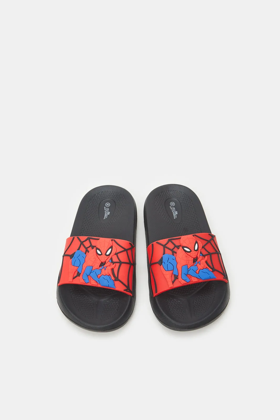 Boys Black Spiderman Character Slide