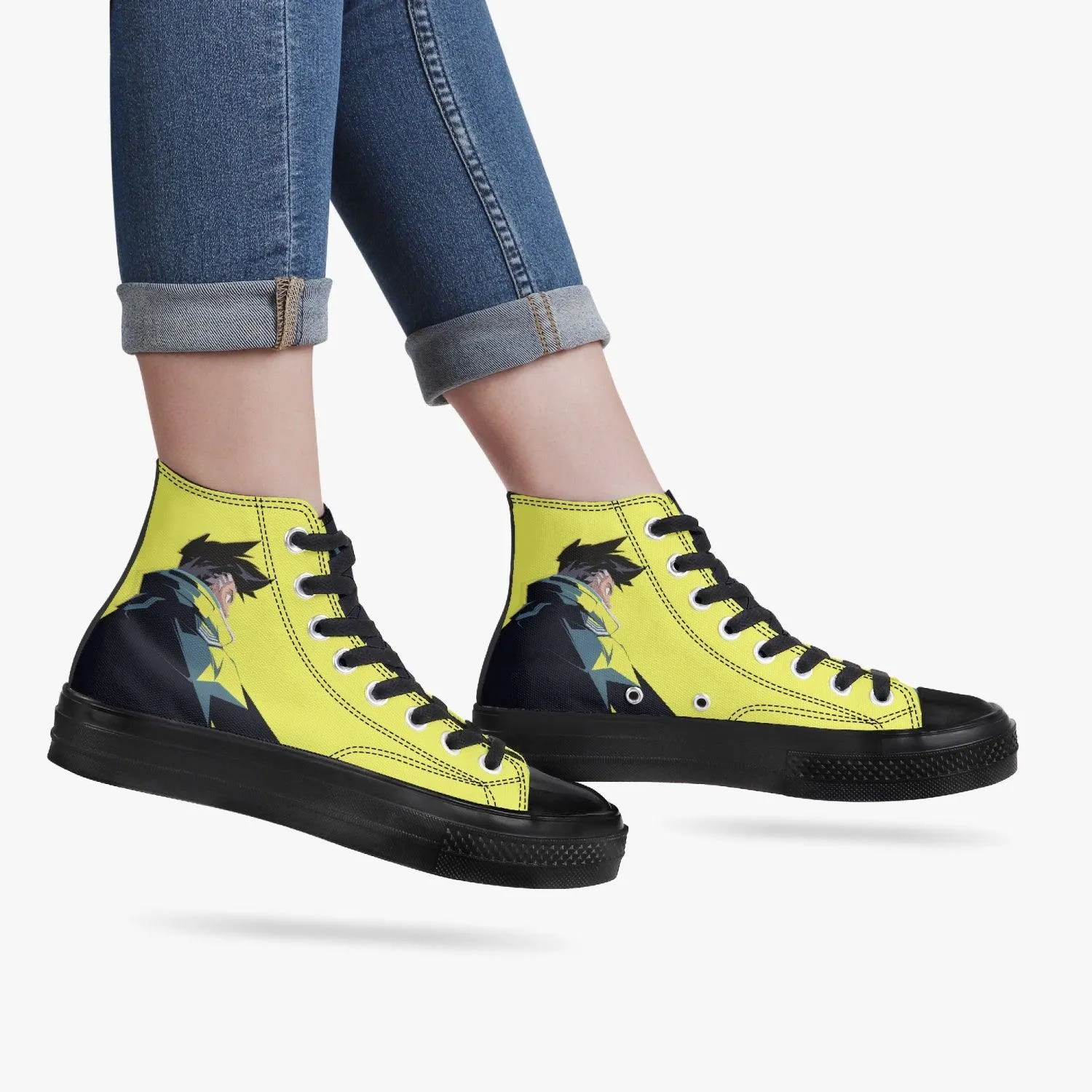 Cyberpunk Edgerunners David Silhouette A-Star High Anime Shoes
