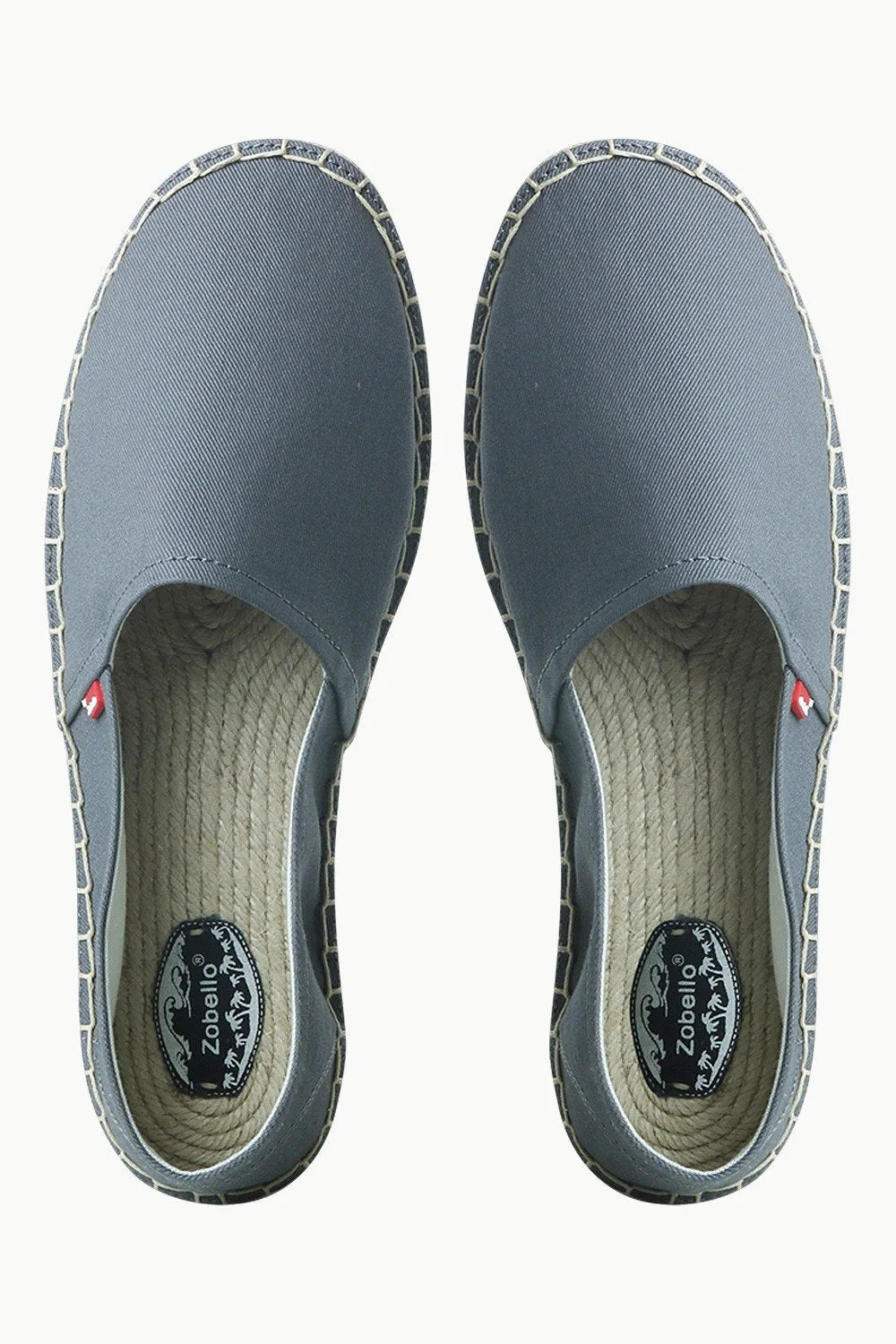 Men's Stone Grey Canvas Basque Espadrilles