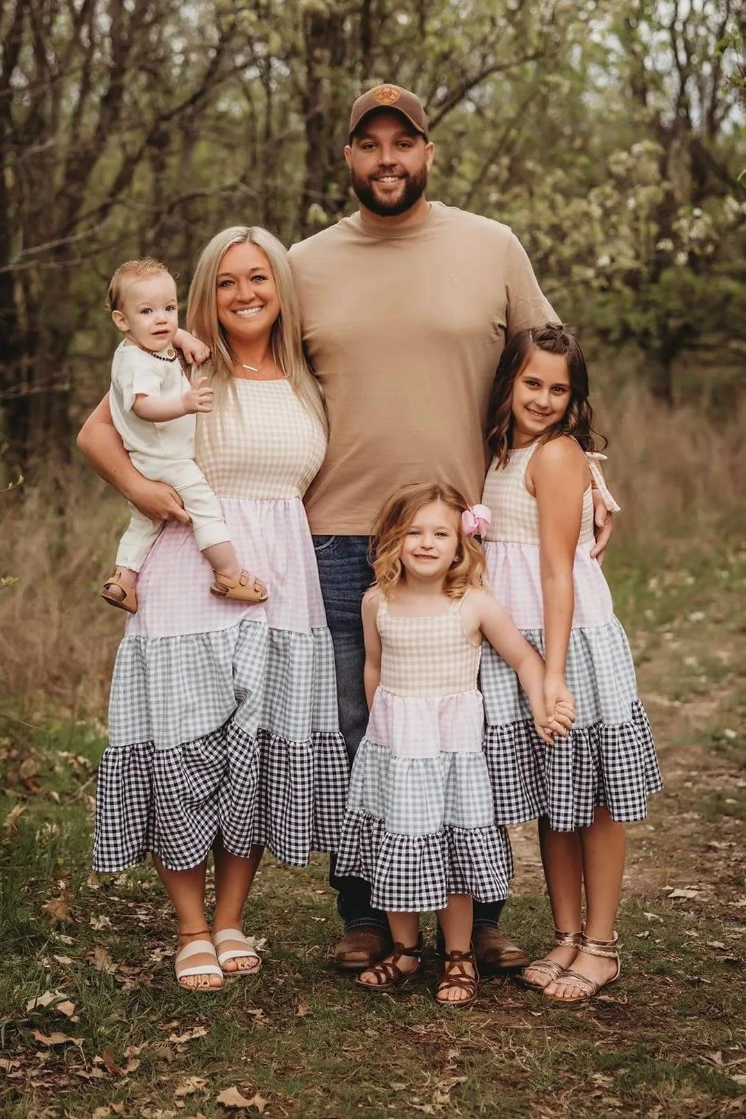 Mom & Me - Pastel Gingham Dress