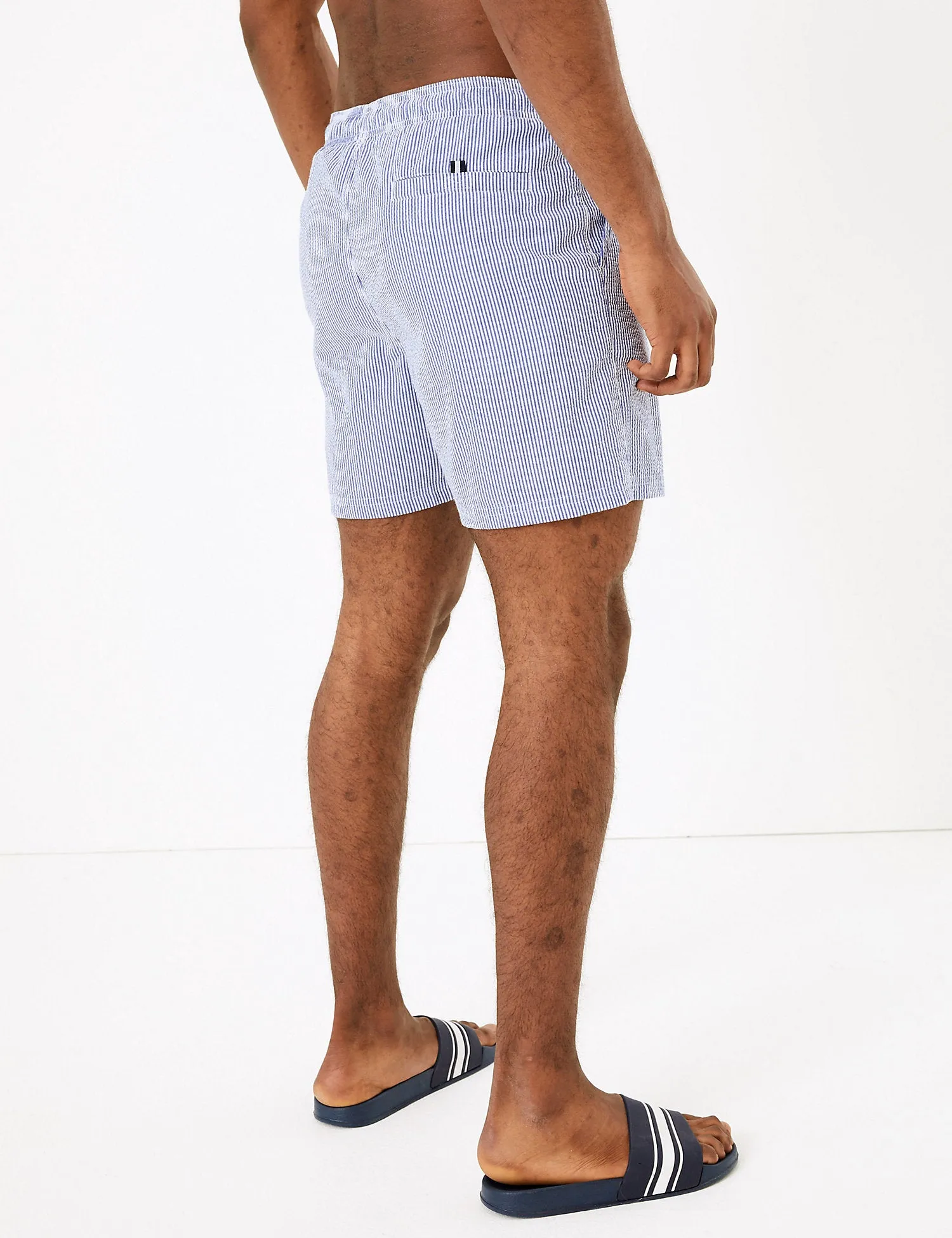 Quick Dry Seersucker Swim Shorts