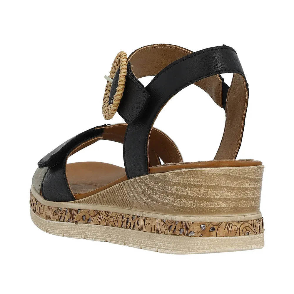 Remonte Black Dress Sandal